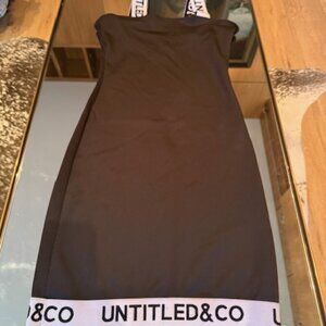 Pre-loved Untitled & Co Body Con Black Dress - Size S